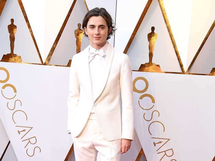 In 2018, Timothée Chalamet skipped the classic black tuxedo.