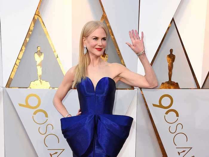 Nicole Kidman had a leg up on everyone else when her Armani Privé gown stole the show during the 2018 Oscars.