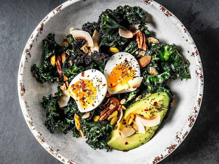 Make your kale salad a little extra special with eggs and horseradish.