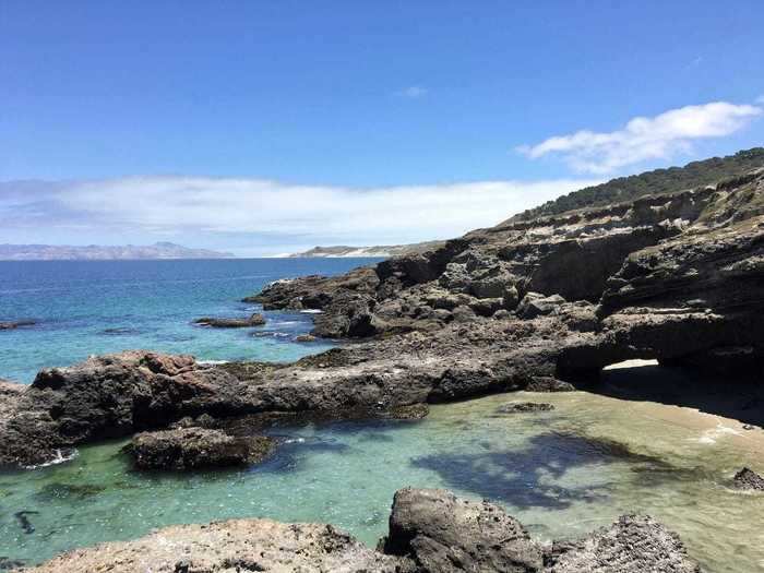 On both Santa Cruz and Santa Rosa, you can expect to hike until your feet hurt - and then find refuge by the crystal-clear waters.