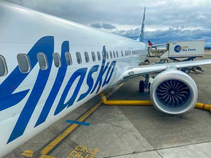 Alaska has kept its Max aircraft to West Coast routes flying to cities like San Diego and Los Angeles. On the day I was flying, two aircraft were flying eight daily flights up and down the coast.