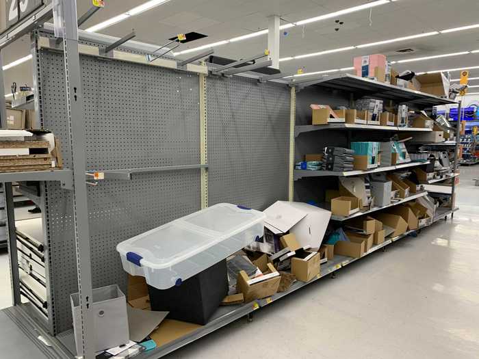 Several aisles looked like they served almost as dumping grounds for whatever didn