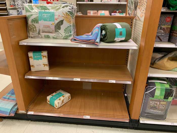 ...though I did notice more empty shelves than usual.