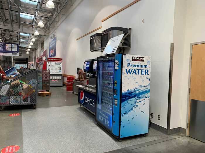 The food court area is otherwise mostly open and empty, though Costco is planning to add back seating in some areas as COVID rates go down.