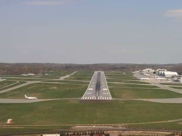 Kane took over at the last few seconds to ensure the smoothest landing but said the jet was more than capable of performing the landing on its own.