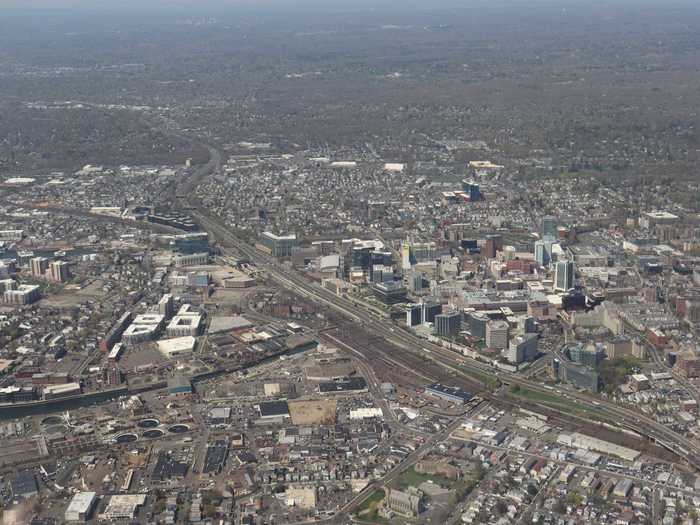 We were back over dry land soon enough and started preparing for the approach into White Plains.