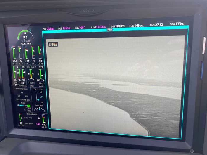 An infrared sensor also lets Vision Jet pilots see through the clouds, ideal when landing in subpar conditions.