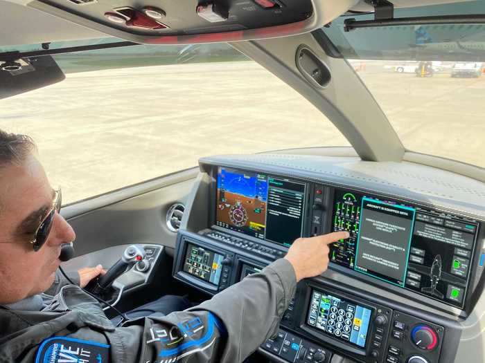 It takes around 10 minutes for a pilot to get the plane completely set up for a flight. That