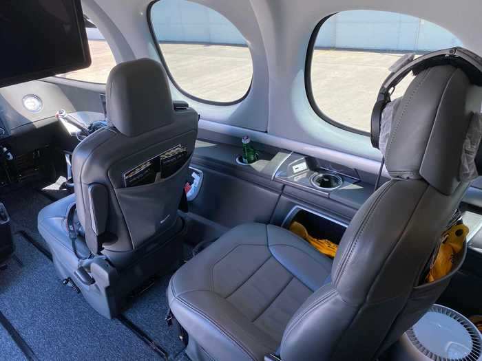 A feature of the aircraft that Kane says is one that passengers love the most is its oversized windows that increase visibility and brighten up the cabin.