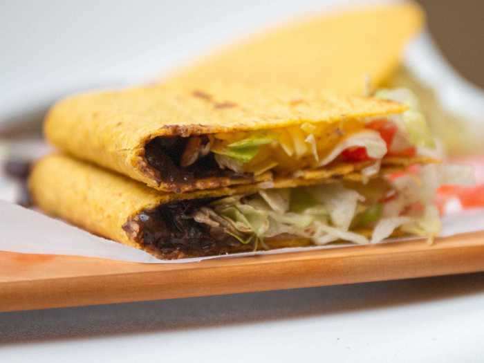 The black bean Crunchy Taco Supreme might be the best vegan fast food item I