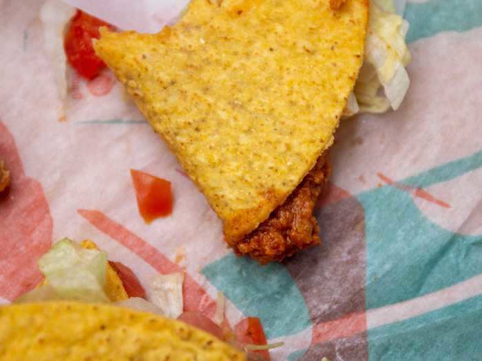 The Cravetarian taco looked gloriously identical to Taco Bell