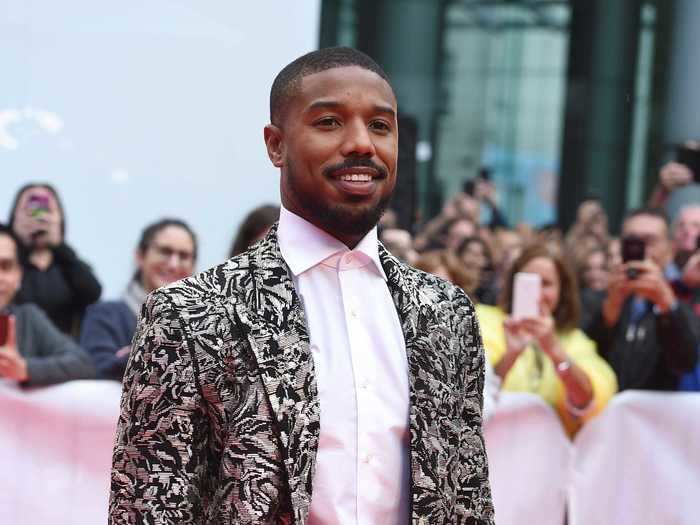 Michael B. Jordan wowed with an embroidered coat at the 2019 Toronto International Film Festival.