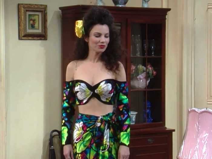 The nanny brought wild prints and whimsy to every outfit.