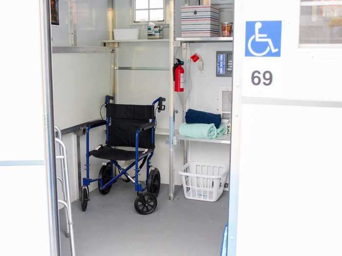 Some of the tiny homes and bathrooms are even wheelchair accessible.