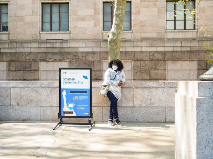 To find the vaccine site, New Yorkers can enter the museum via the subway entrance on Central Park West and 79th Street, where staff directs people to the Hall of Ocean Life on the first floor.