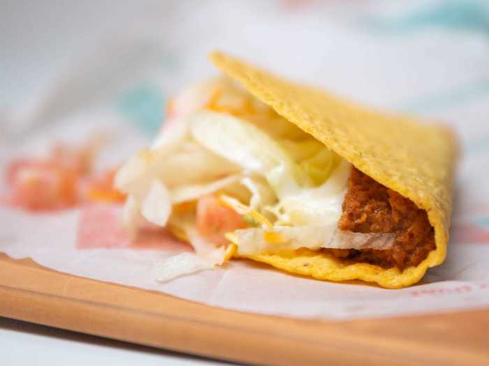 First, I tried the Crunchy Taco Supreme, which looked almost identical to Taco Bell