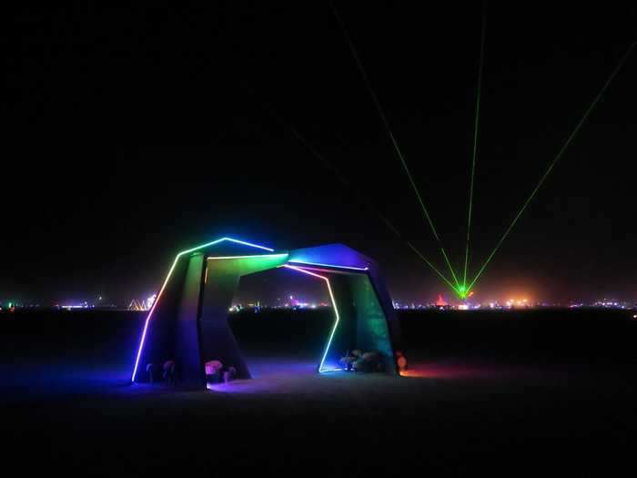 Burning Man can feel incredibly chaotic, especially at night when you can hear music blasting from all directions.