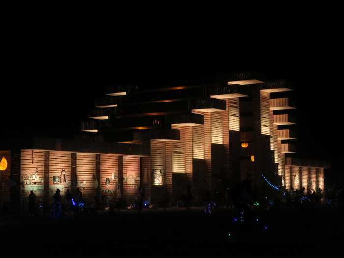 At night, the Temple of Direction looks even more enchanting.