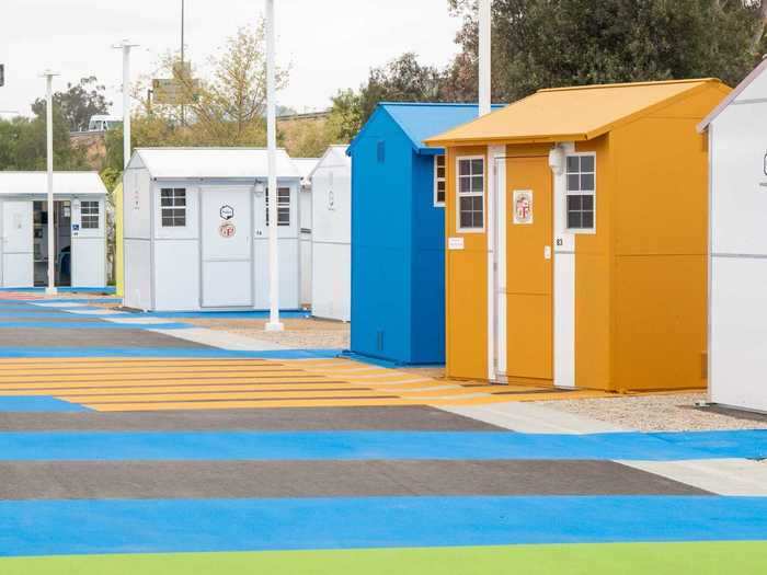 The new Alexandria Park Tiny Home Village is the largest tiny home community in California, according to the nonprofit.