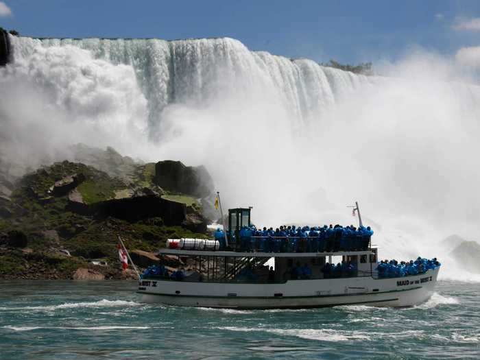 Travelers can enjoy views of Niagara Falls while in New York.