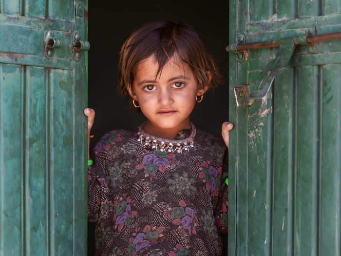 Child belonging to the Sindh-Muslim community