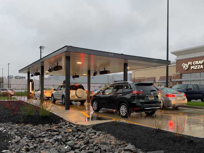 My local Chick-fil-A also had double lanes, which kept lines moving.