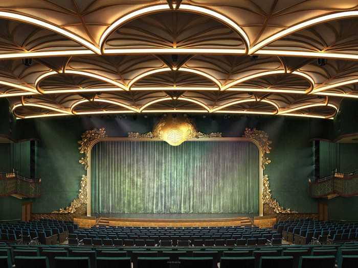 Like other Disney cruise ships, the Wish will also have a three-deck, 1,274-seat, tech-equipped theater with Broadway-like shows like an Aladdin musical.