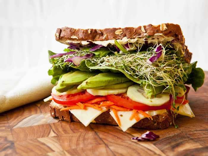 Adding vegetables can make any sandwich more nutritious.