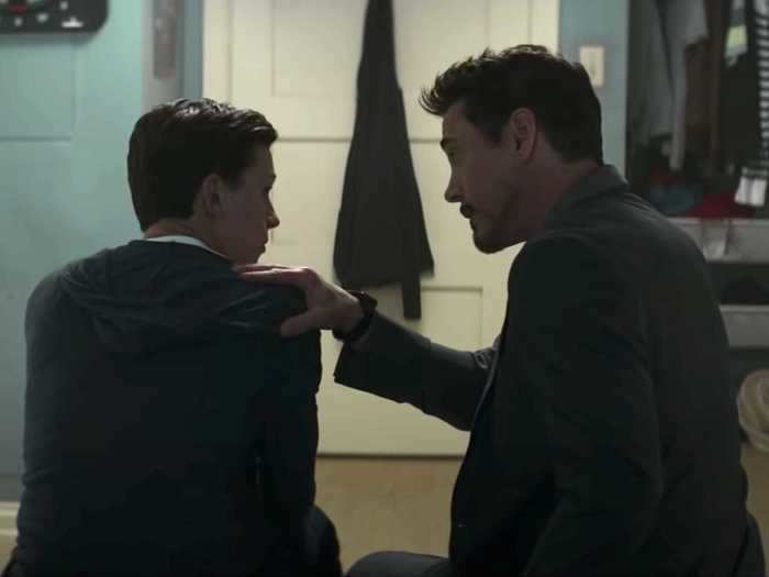 Downey Jr. came up with a line on the spot when Tom Holland forgot his blocking in "Captain America: Civil War" (2016).