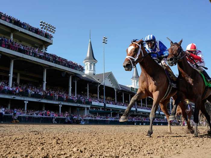 The official Kentucky Derby race is set to begin at 6:57 p.m. ET on Saturday.