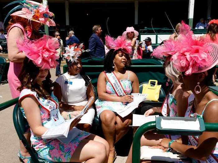 Leading up to Derby Day, fabulous hats and colorful outfits filled the race track.