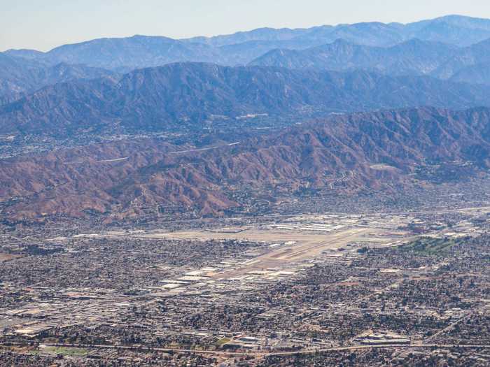 We said goodbye to Burbank airport, to where this aircraft and many of its passengers would return later in the day.