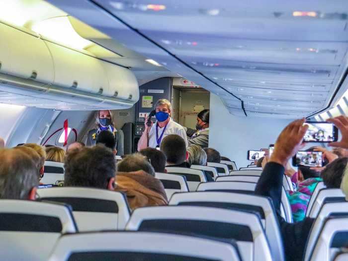 Levy welcomed us aboard the historic first flight of his airline as we prepared to depart for Santa Rosa. The pandemic luckily hadn