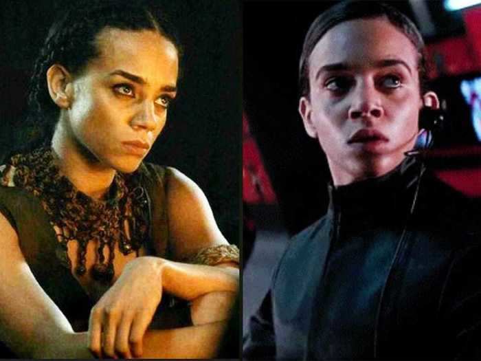 Hannah John-Kamen played Ornela, a member of the Dosh khaleen who meets Daenerys Targaryen, on "Game of Thrones" and was First Order Officer No. 1 in "The Force Awakens."