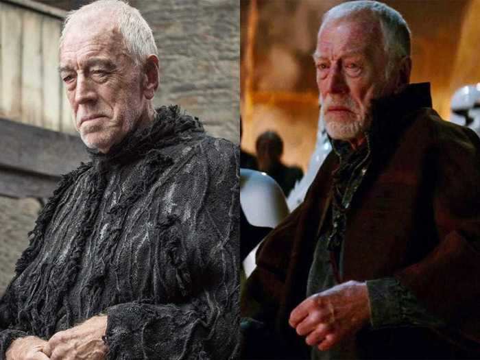 Max Van Sydow played the Three-Eyed Raven who passed his mantle to Bran on "Game of Thrones" and played Lor San Tekka in "The Force Awakens."