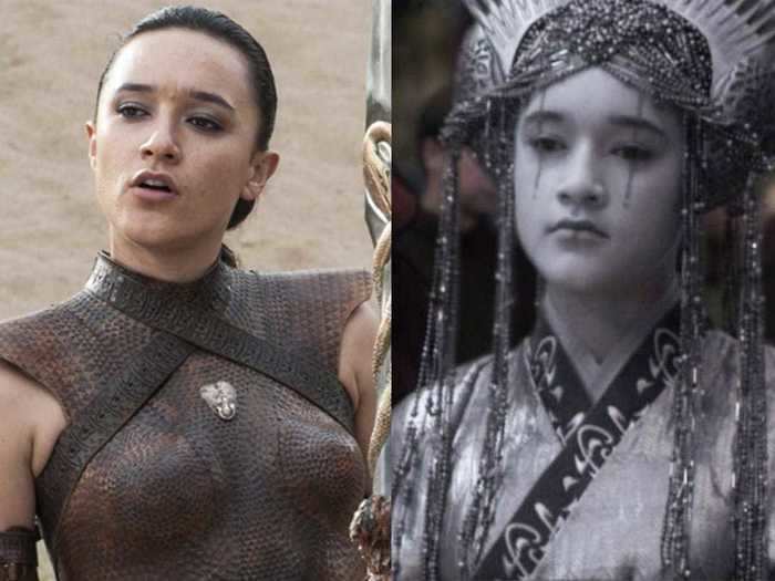 Keisha Castle-Hughes played Obara Sand on "Game of Thrones" and was in "Star Wars: Episode III - Revenge of the Sith" as Queen Apailana.