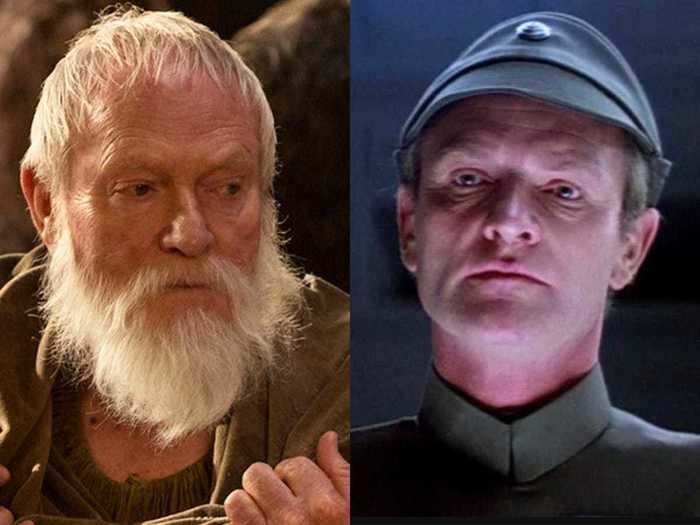Julian Glover played Grand Maester Pycelle on "Game of Thrones." But early in his career, he played General Maximilian Veers in "The Empire Strikes Back."