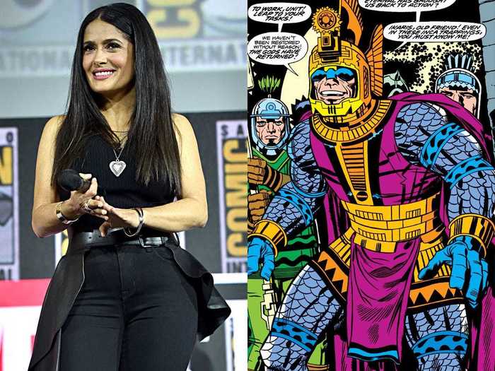 Salma Hayek is playing a gender-swapped version of Ajak.