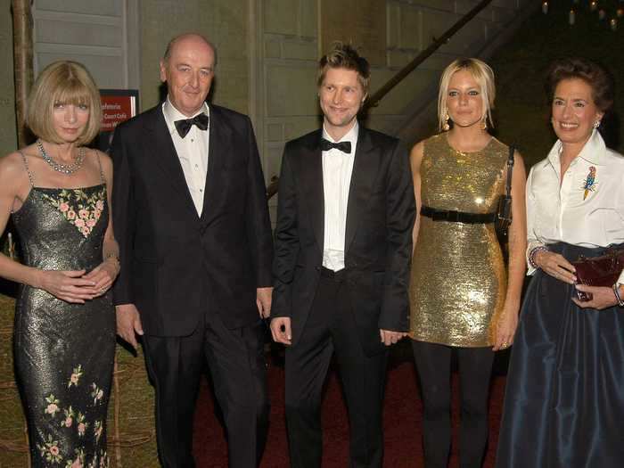 In 2006, Wintour shared the night with Burberry legend Christopher Bailey and Sienna Miller, along with honorary chairs former Burberry CEO Rose Marie Bravo and Peregrine Cavendish, the Duke of Devonshire.