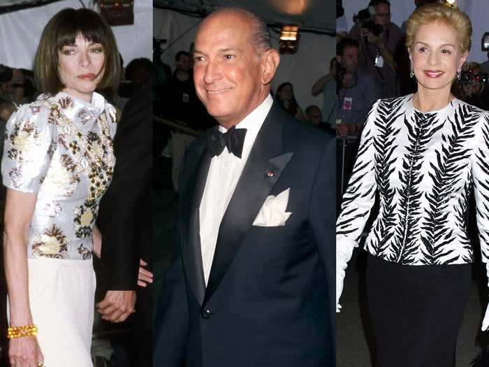 After taking a break in 2000, the Met Gala returned in 2001 during a new time of year - spring. The event was led by Wintour, Oscar de la Renta and his wife, and designer Carolina Herrera.