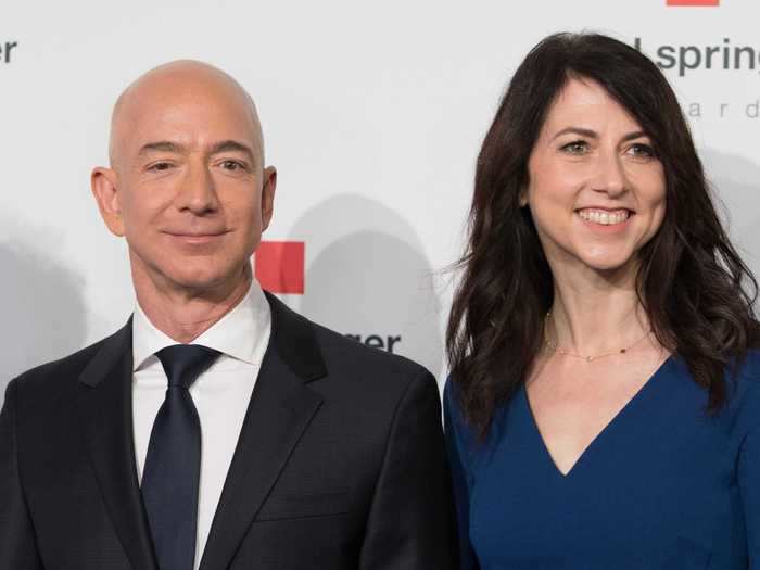 Jeff and MacKenzie Bezos separated after 25 years of marriage, making her the second wealthiest woman in the world at the time.