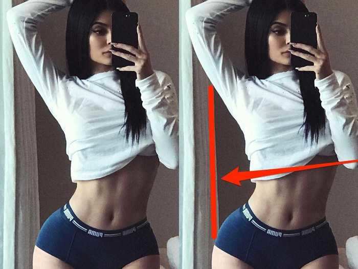 Kylie Jenner was accused of editing this photo after it was uploaded to Instagram in 2017, but she shut down the claims.