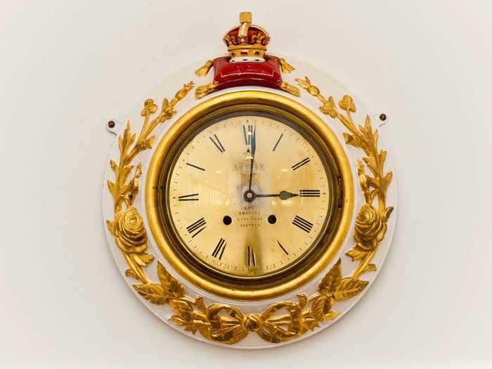 All of the clocks onboard the Royal Yacht Britannia are stopped at 3:01 pm, the last time the Queen stepped off the ship during its decommissioning ceremony in December 1997.