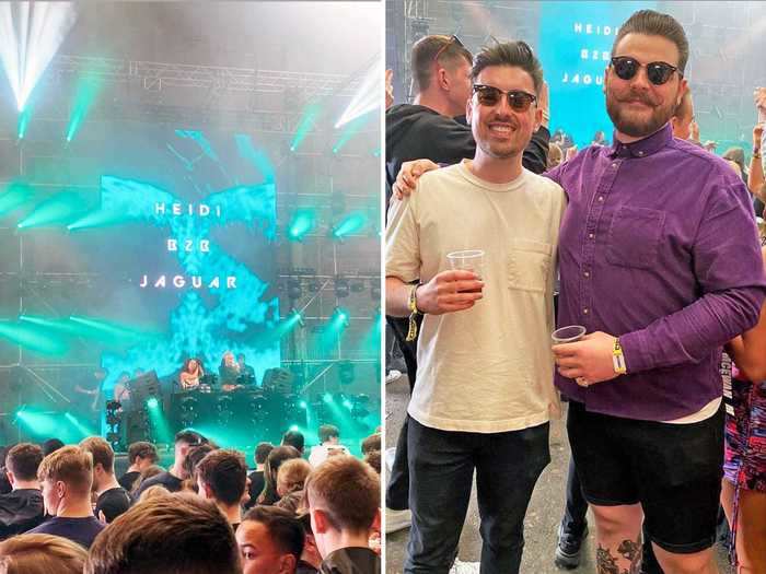 The event continued on Saturday night, and participant Phill Turner told Insider it felt more like a rave than a club with "built-up energy within the room."