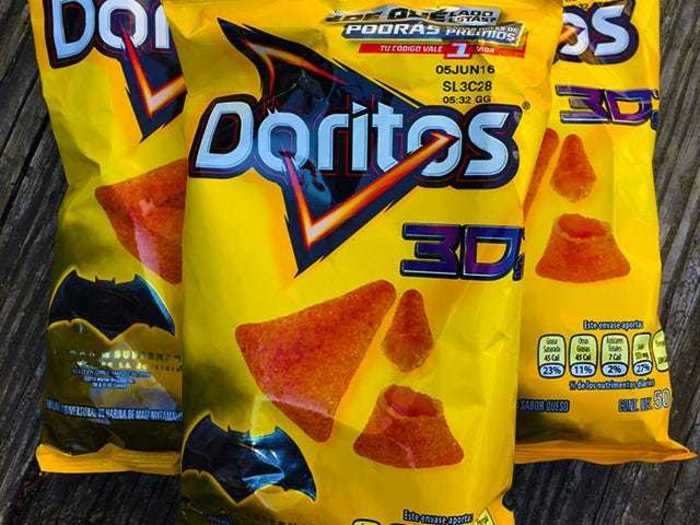 Doritos 3D were essentially Dorito-flavored Bugles, and they were amazing.