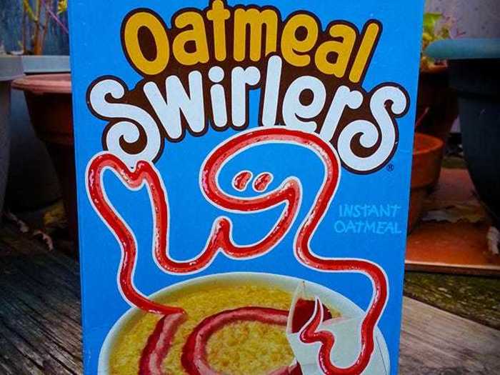 Oatmeal Swirlers turned breakfast into arts and crafts time.