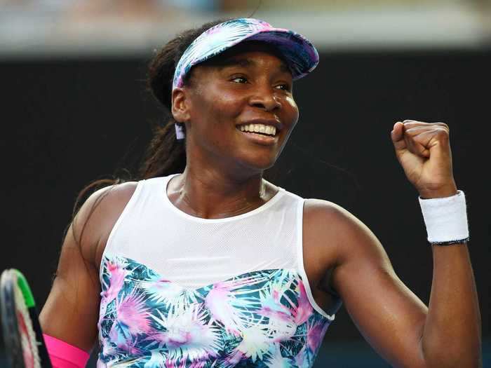 Venus Williams starts her day with a vegan piña colada-flavored smoothie.