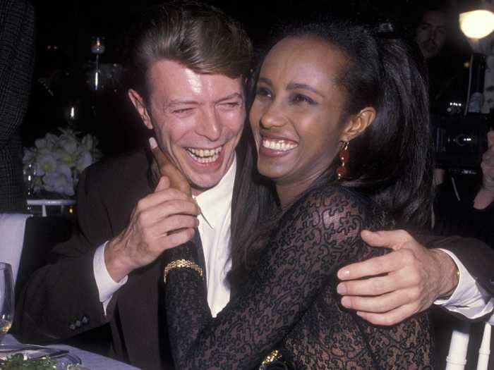 David Bowie and supermodel Iman met in 1990.