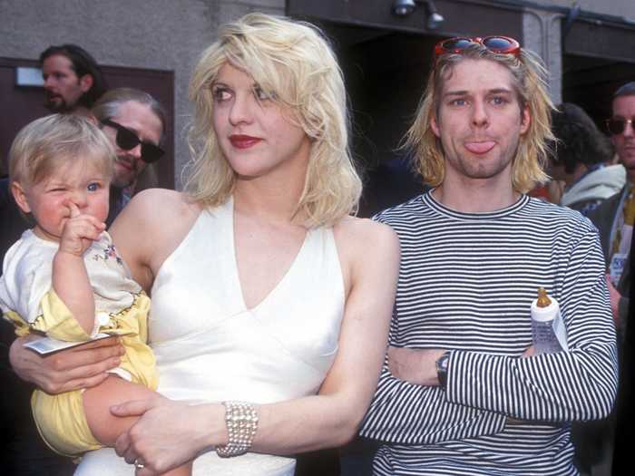 Kurt Cobain and Courtney Love defined the grunge scene of the 