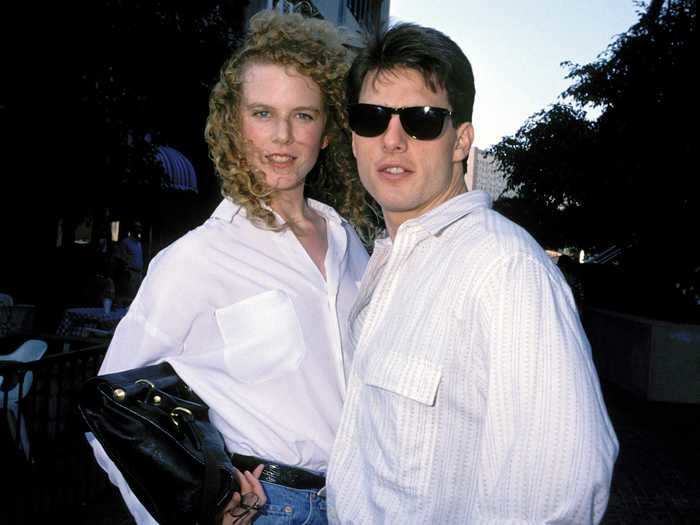 Nicole Kidman and Tom Cruise were together throughout the decade.